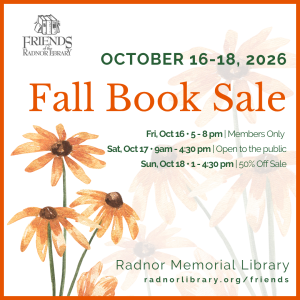 Fall Book Sale - Radnor Memorial Library