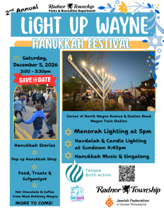 Light Up Wayne Hanukkah Festival & Menorah Lighting